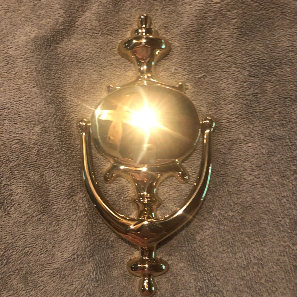 Brass door knocker